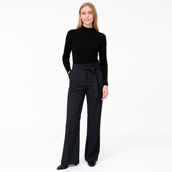 White House Black Market Pants - 2/$30 White House Black Market The Boot Pants Micro Check Black w Ecru 0 #A0063